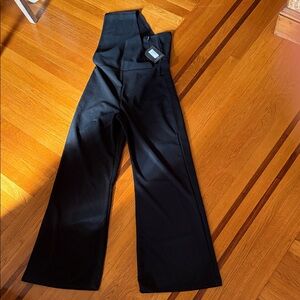 PrettyLittleThing Black High-Rise Wide Leg Trousers